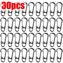 10/20/30pcs Mini Carabiners Alloy  Mountaineering Buckle Spring Snap Hook Clip K - £86.26 GBP