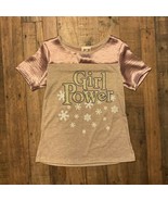 Dream Girl - Girl Power Snowflake Graphic Tshirt, 10/12 - £6.31 GBP