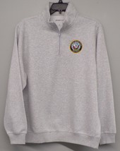 UNITED STATES NAVY RETIRED Mens Embroidered 1/4 Zip Pullover XS-4XL, LT-... - $49.49+