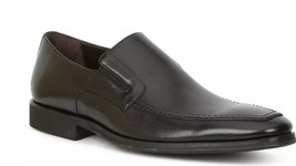 BRUNO MAGLI MEN&#39;S RAGING1 LEATHER SLIP ON OXFORD DRESS SHOES BLACK SIZE 10M - $147.51