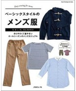 Easy Sewing for Mens Basic Style Clothes Japanese Sewing Pattern Book Japan - £34.38 GBP