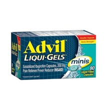 Advil Liqui-Gels Minis Pain Reliever and Fever Reducer *10/2027*, Pain M... - $9.99