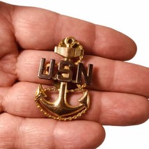 Vintage USN United States Navy Sterling Silver Pin - £52.99 GBP