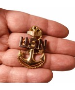 Vintage USN United States Navy Sterling Silver Pin - £52.24 GBP