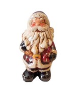 Iridescent Winking Santa Ceramic Figurine Christmas Decoration Decor 5.5... - £11.02 GBP