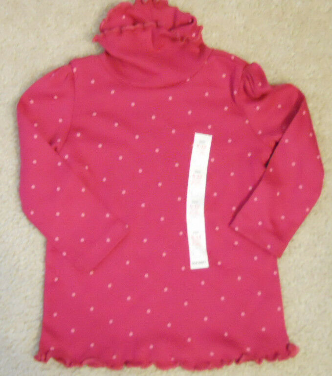 Baby Girls Old NavyTurtle Neck Shirt Sz 6-12M Pink Long sleeve NWT - £6.38 GBP