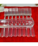 9X SF Clear Vtg Martha Stewart MSE Stainless Acrylic Flatware Lot Salad Folks - $24.98
