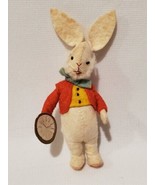 Vintage BAPS Edith Von Arps Alice In Wonderland White Rabbit Doll 4.25&quot; ... - £77.89 GBP