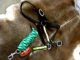 Nylon Horse HALTER Lead Rope Bling Tack  60621 - $31.67
