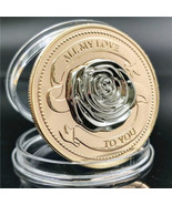 Rose Coin &quot;ALL MY LOVE TO YOU&quot; Rose Gold Overlay Reverse Sides &quot;Love For... - £7.60 GBP