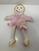 Egmont Toys princess hand puppet small pink satin dress queen doll yarn ... - $10.29