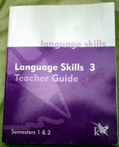 K12, Inc (Stride) 2006 tp LANGUAGE SKILLS 3 TEACHER&#39;S GUIDE Semesters 1-2 - $27.72