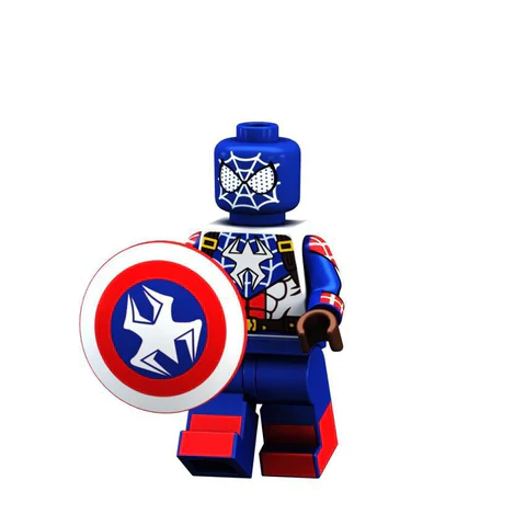 Wild Marvel Spider-Man x Captain America Minifigure with tracking code - $17.35
