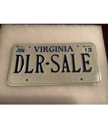 Virginia Vanity Personal License Plate DLR-SALE (DEALER SALE) - $94.97 CAD