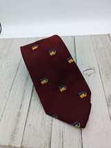 John Bull Horney Necktie Red Maroon 56&quot; Rhino - $9.96