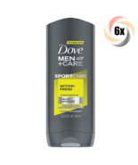 6x Bottles Dove Men + Care Sports Active Fresh Face &amp; Body Wash Gel | 400ml - $899.64 MXN