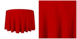 Round 90&quot; Table linens for Wedding, Restaurant &amp; Wholesale - Red - P01 - £68.76 GBP