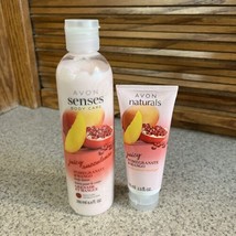 Avon Senses Pomegranate Mango Body Lotion 8.4 Fl Oz + Avon Naturals Hand... - $347.38 MXN