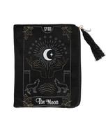 The Moon Zippered Black Velveteen Tarot, Crystal or Rune Bag! - $126.52 MXN