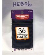 RED by Kiss 36 AXIMUM HOLD ELASTIC PONYTAIL HOLDER NO METAL PART HEB06 - $1.95