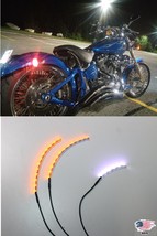 2x LED Turn Signal + Plate Light Harley Davidson Bagger Roadster Sportster Pan - £16.68 GBP