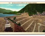 Watauga Dam and Lake Eastern Tennessee UNP Linen Postcard J19 - $2.92