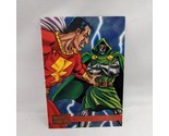 Marvel Versus DC Trading Card Doctor Doom Capt Marvel 1995 Fleer Skybox #77 - $9.89