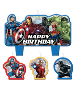 Avengers Marvel Molded Cake Topper Candle 4 Piece Birthday Party Supplie... - $117.08 MXN