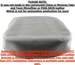 Armrest Center Console Lid PVC Leather Recovery Kit for Dodge Ram 2002-08 Khaki - £11.26 GBP