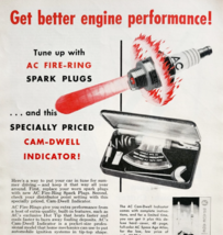1960 AC Spark Plugs Fire Ring Advertisement Automobilia Supply Vintage D... - $19.99