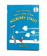 Dr. Seuss And To Think That I Saw It On Mulberry Hardcover Book Club Ed ... - $31.49