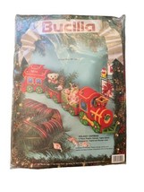 Vintage Bucilla Cross Stitch Christmas Holiday Express Train Kit Sealed ... - £17.48 GBP