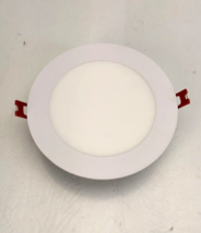 Commercial Electric 6&quot; White Flush Round Canless Integrated Recessed Lig... - $11.39