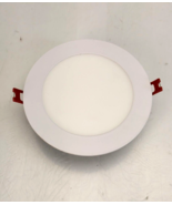 Commercial Electric 6&quot; White Flush Round Canless Integrated Recessed Lig... - $15.62 CAD