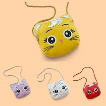 Kitty Face Childs Purse Rope Strap Zip Closure Choice Color NEW - $11.99