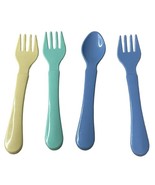 Baby King Easy Grip Cutlery 4 Pieces Assorted Colors 3 Forks 1 Spoon Bab... - $13.21 CAD