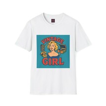 Vintage Girl Graphic T-Shirt - Retro Fashion, Gift for Her, Vintage Style, - $13.91+