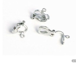 Stainless Steel Clip On Earrings Findings - $14.85