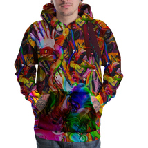 DMT Abstract drug psycedelic LSD ACID hippie trippy Pullover sweater hoodie - £37.60 GBP