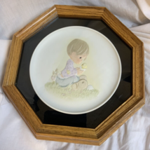 Precious Moments I Believe In Miracles Plate Framed 1982 13”x13” - £12.69 GBP