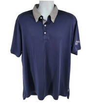 Iliac Golf Polo Soft Shirt Men&#39;s XXL Navy Blue Prairie Highlands - £20.90 GBP