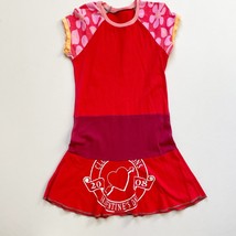 CourtneyCourtney Girls Valentines Day Dress 8/10 LOVE Red Pink Handmade Casual - £28.91 GBP