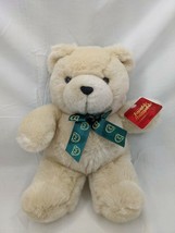 Walmart Tan Bear Plush 12 Inch Green Bow Tb Trading Co Stuffed Animal Toy - $15.25