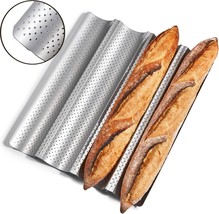 Sourdough Bread Baking Supplies - 4-Well Non-Stick Baguette, 15&quot; X 13&quot;, ... - $38.99