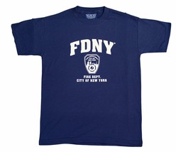 Fdny Kids Short Sleeve Screen Print T-Shirt Navy White - £12.18 GBP