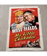 My Little Chickadee Wesco-Reltex Material MOVIE POSTER 1982 Fabric 21x30” - $706.76 MXN