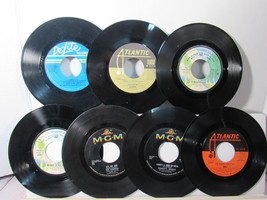 Records 45s Mixed Set Of 7 Sleeved &quot;There&#39;s A Kind Of Hush, Spinners Medley&quot; - £20.42 GBP