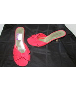Madden Girl Carriee carrie canvas fabric sandals knotted slides red 9 new - £8.55 GBP