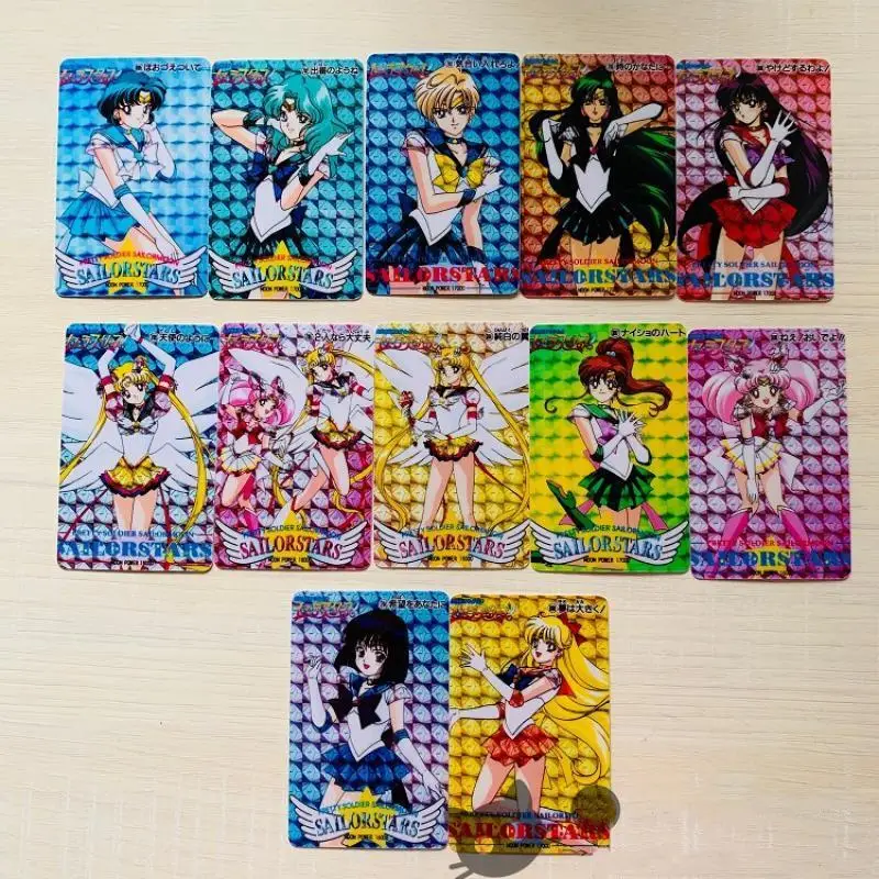 12Pcs/set Self Made Sailor Moon Chibiusa Sailor Saturn Hino Rei Anime Game - £13.45 GBP