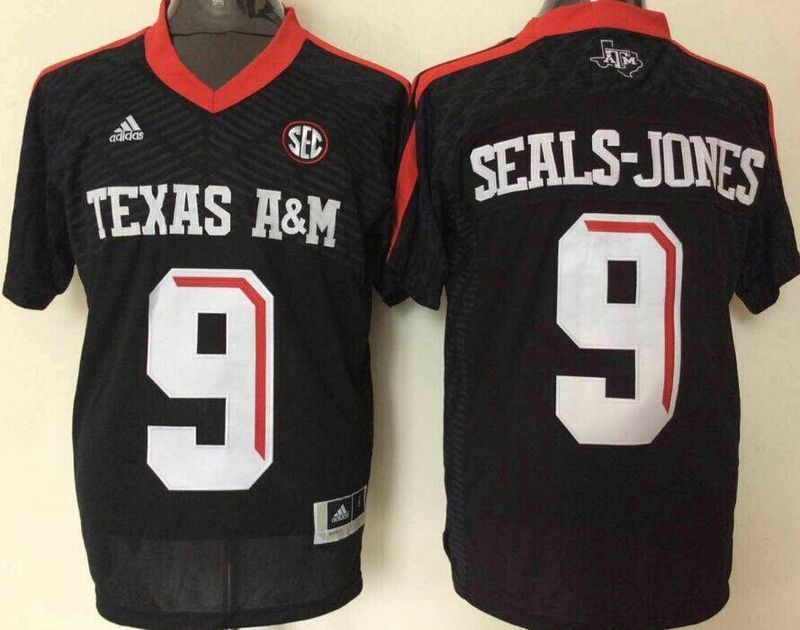 Men Texas Aggies 9 Ricky Seals-Jones Black College Football Jersey - $38.99